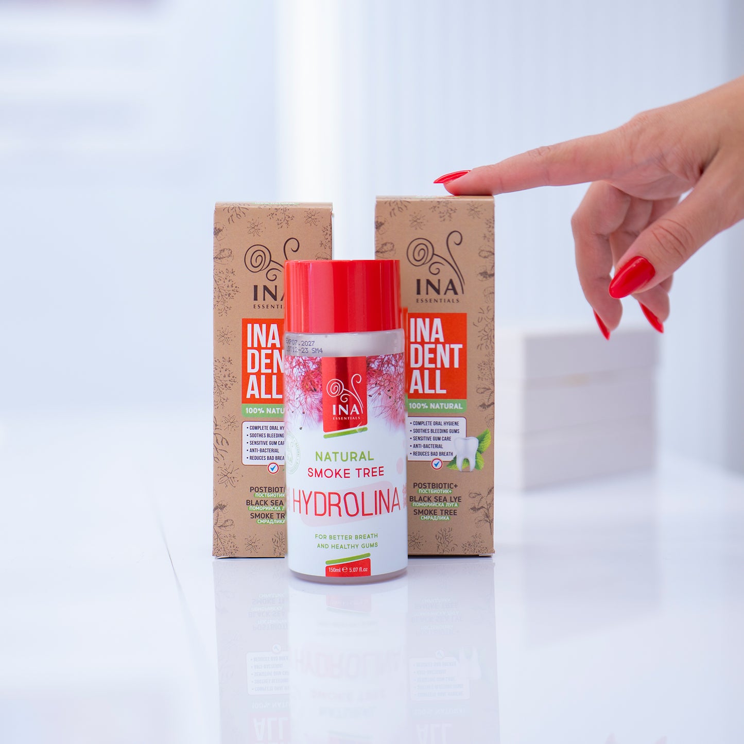 Kupite 3 paste za zube Ina Dent-All i dobijte 1 vodicu rujevine za ispiranje usta besplatno