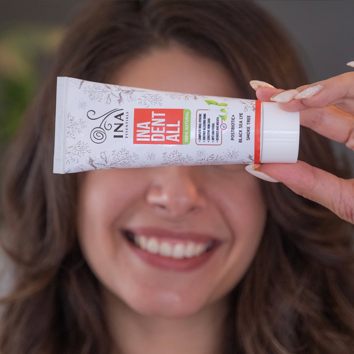 + Dar Prirodna pasta za zube bez fluorida s rujevinom, crnomorskom soli i postbiotikom - Ina Dent-All
