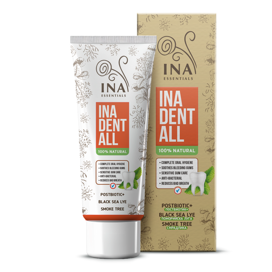 Prirodna pasta za zube bez fluorida s rujevinom, crnomorskom soli i postbiotikom - Ina Dent-All