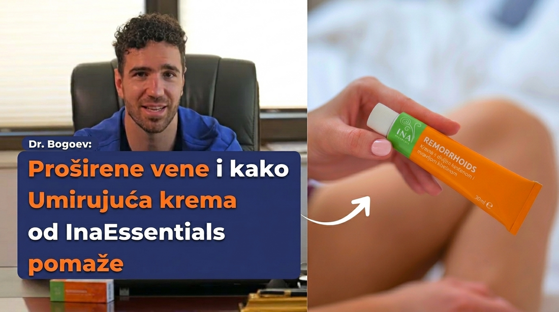 Dr. Bogoev - savjeti za proširene vene i Remorrhoids krema InaEssentials