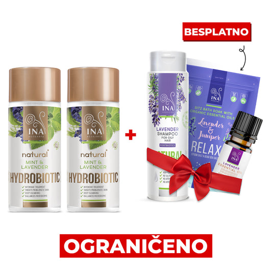 Kupite 2 Hydrobiotica lavande, dobijte šampon od lavande, eterično ulje i soli za kupanje besplatno