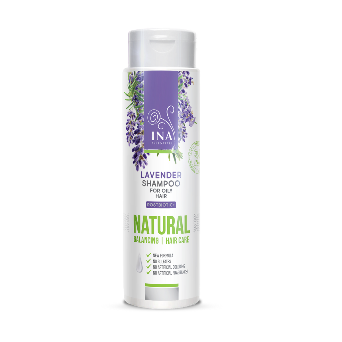 Prirodni šampon od lavande protiv peruti za masnu kosu (200 ml) - organskim uljem lavande