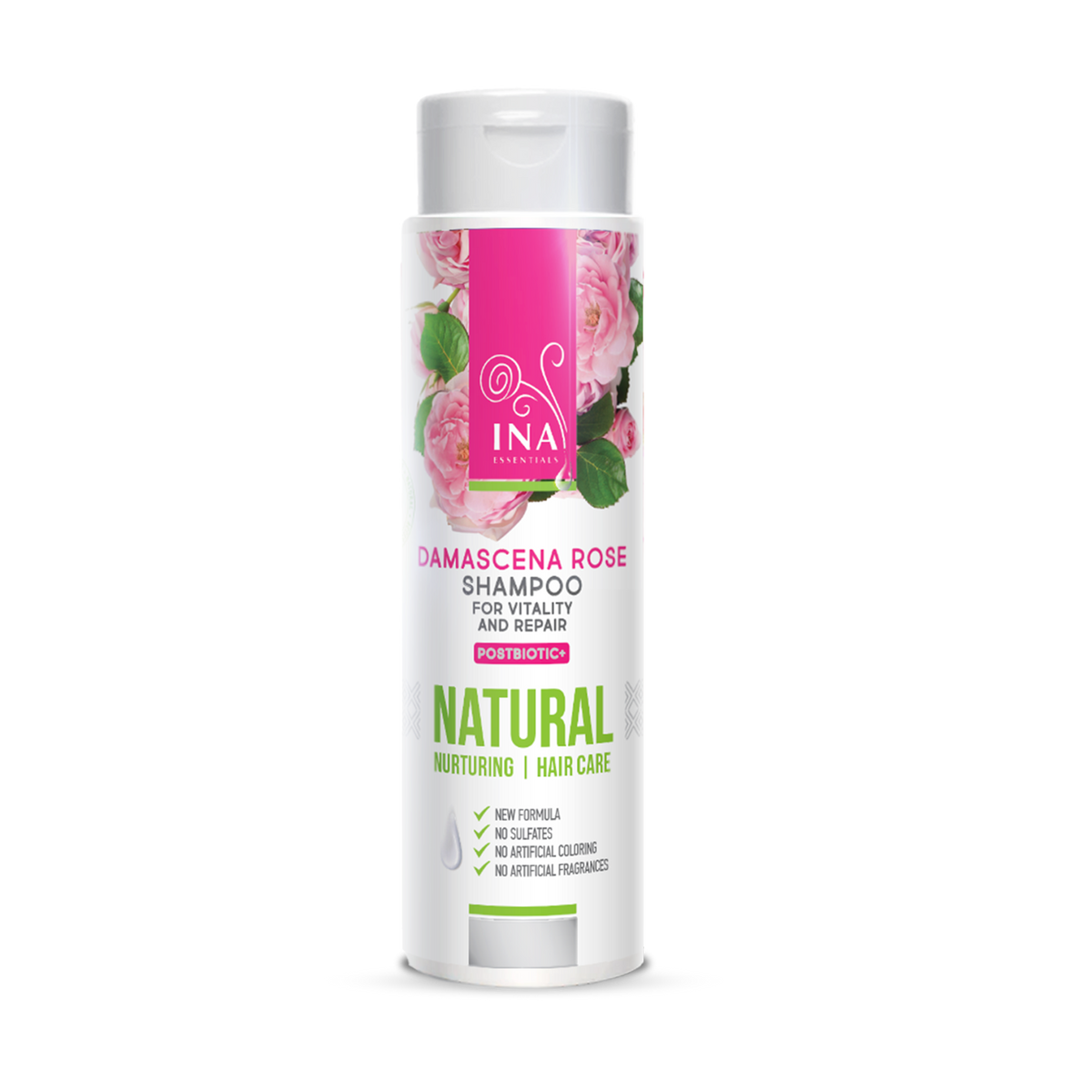 Prirodni šampon od ruže za suhu i oštećenu kosu (200 ml) - s organskim uljem ruže