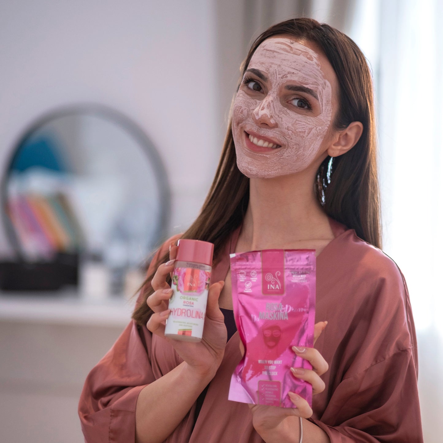 Maskina Ruža - za NORMALNU do ZRELU kožu (60g)