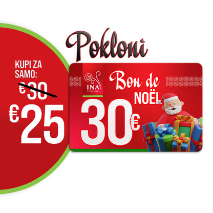Kupite božićni bon u vrijednosti od 30 €, platite 25 € - Digitalni bon