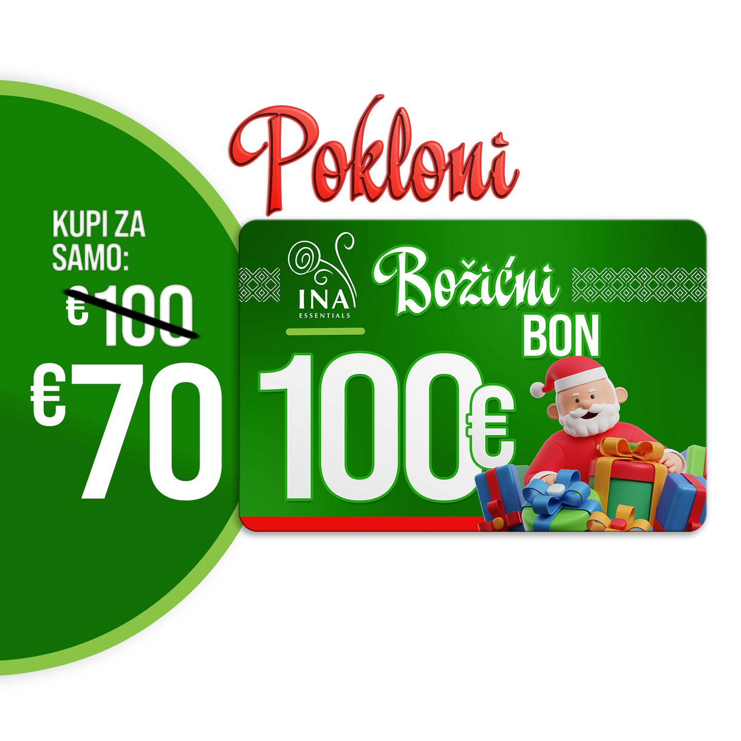 Kupite božićni bon u vrijednosti od 100 €, platite 70 € - Digitalni bon