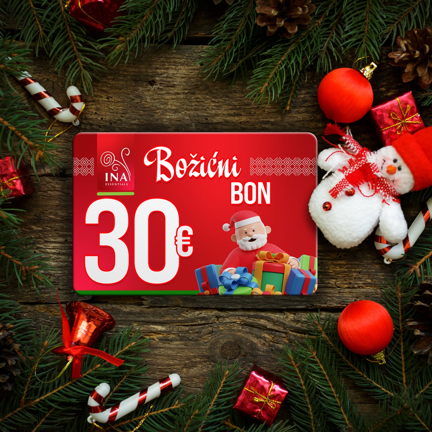 Kupite božićni bon u vrijednosti od 30 €, platite 25 € - Digitalni bon