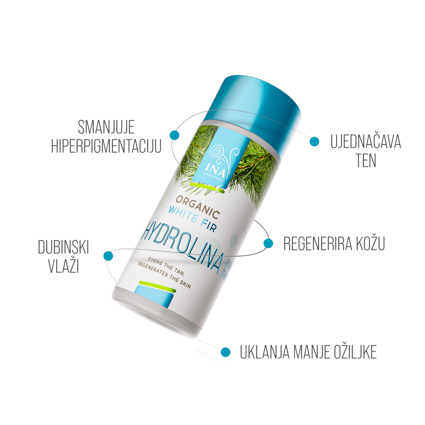 Organski Hidrolat - Hydrolina bijele jele za PIGMENTACIJU (150ml)