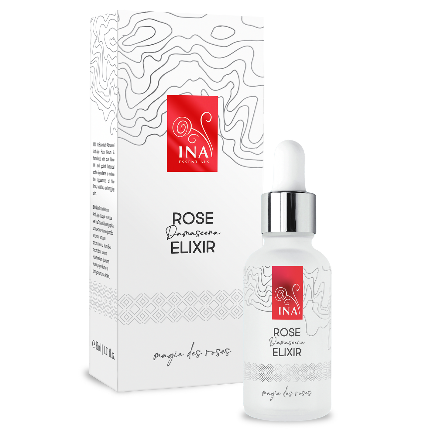 Intenzivni serum za lice protiv starenja s organskim uljem ruže – Rose Elixir