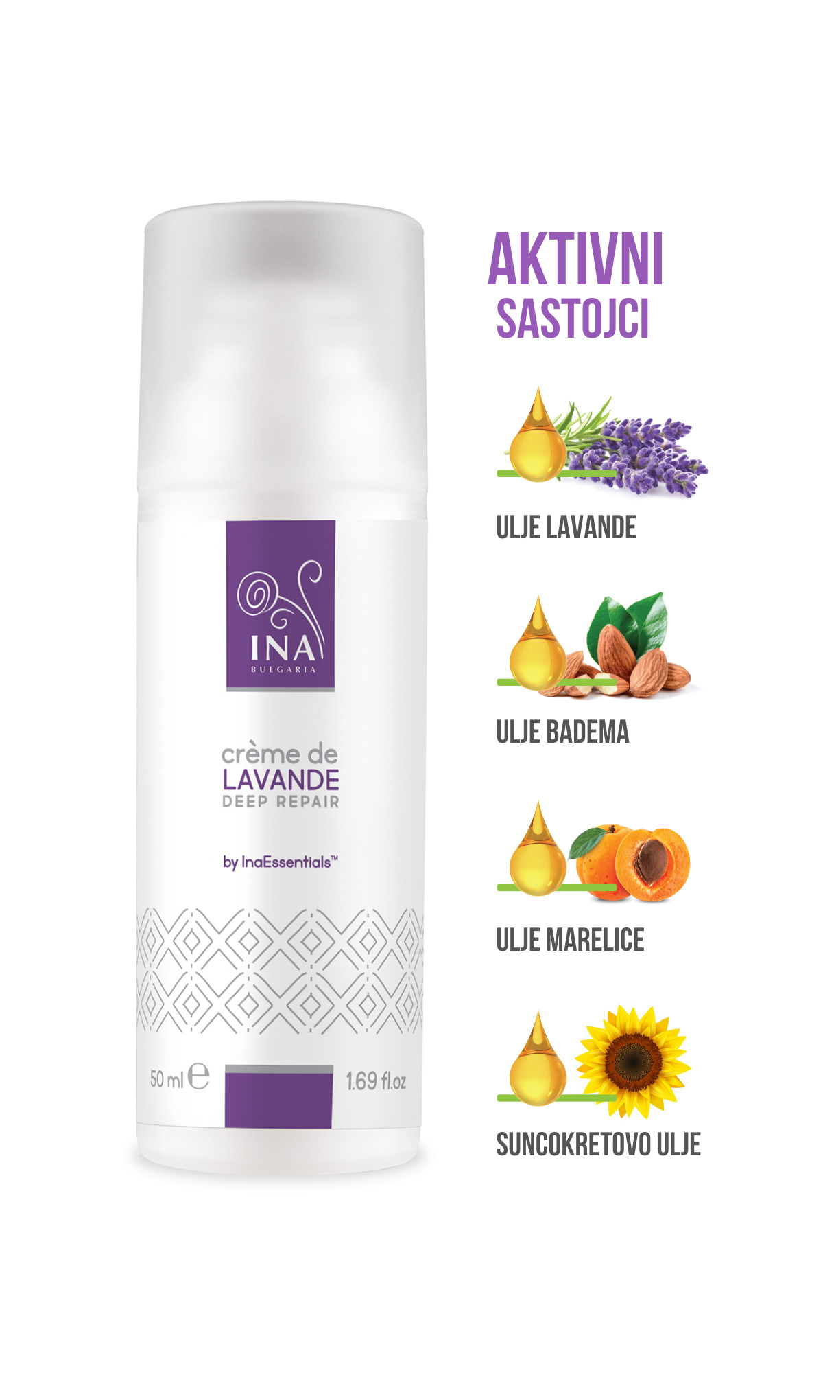 100% Prirodna krema za ruke - Tajna lavande (50ml)