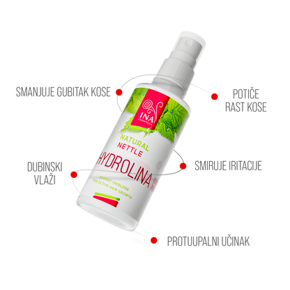 Organski hidrolat  - Hydrolina divlje koprive - protiv OPADANJA I MASNE KOSE (150ml)